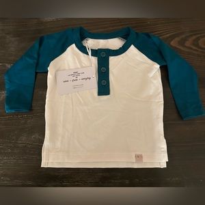 Well Dressed Wolf L/S Henley Shirt COM OFF White 6M NWT! SS99C